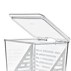 Oppbevaringsboks til kjøleskap 15,5x23 cm klar/hvit