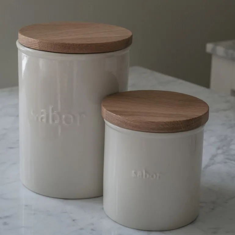 Oppbevaringskrukke 1,3L krem