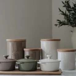 Oppbevaringskrukke 1,3L krem