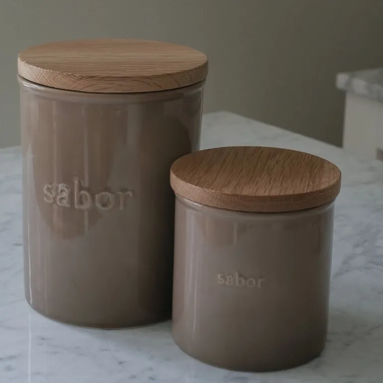 Oppbevaringskrukke 1,3L mahogany