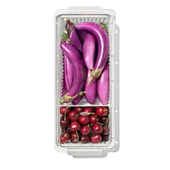 Oppbeveringsboks til kjøleskap 37x9,5 cm klar/hvit