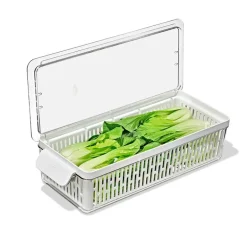 Oppbeveringsboks til kjøleskap 37x9,5 cm klar/hvit