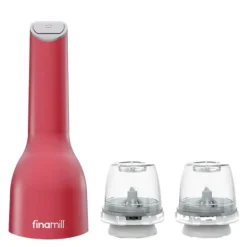 Oppladbar krydderkvern m/2 finapod 23 cm sangria