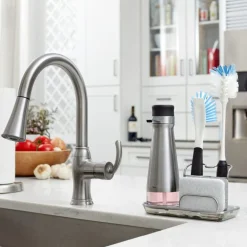 Oppvaskbørste 26 cm svart/hvit