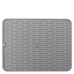 Oppvaskmatte i silikon grå