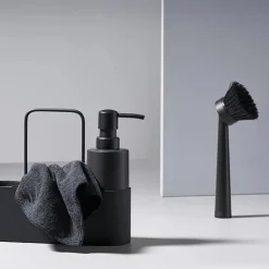 Oppvasksett m/kjøkkenklut svart