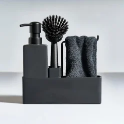 Oppvasksett m/kjøkkenklut svart