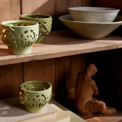 Orangery telyslykt 9,5 cm green garden