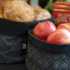 Orient tekstilkurv S 18x14 cm asfalt