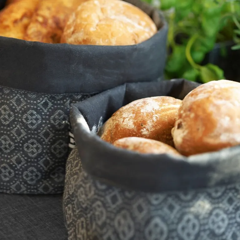 Orient tekstilkurv S 18x14 cm asfalt