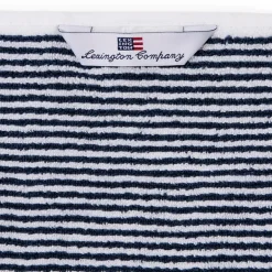 Original håndkle 30x50 cm stripet hvit/navy