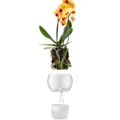 Orkidépotte 15 cm frosted