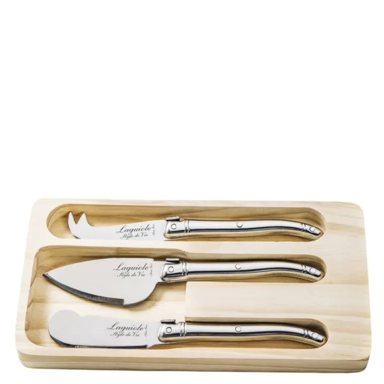 Ostekniver 3 stk rustfritt stål