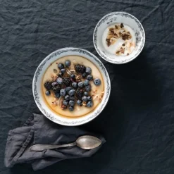 Ostindia dyp tallerken 22 cm svart