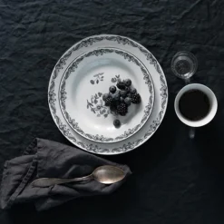 Ostindia tallerken 21 cm svart