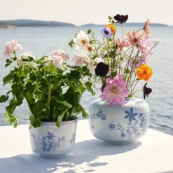 Ostindia vase 13x9 cm blå