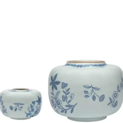 Ostindia vase 13x9 cm blå