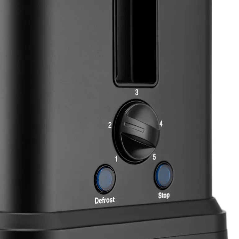 Ottoni brødrister 2 skiver svart