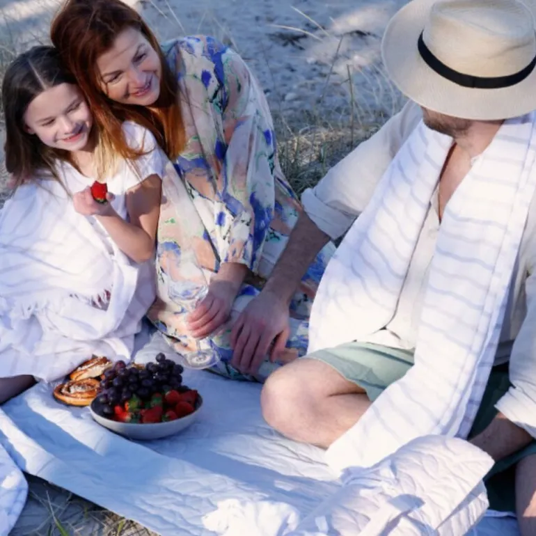 Outdoor Collection piknikteppe 120x180 cm powder rose