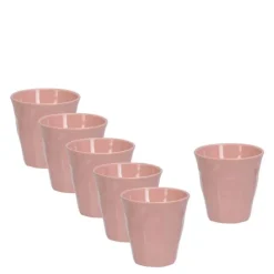 Outdoor drikkebeger 6 stk rosa