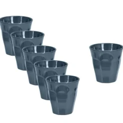 Outdoor drikkebeger 6 stk mørkeblå