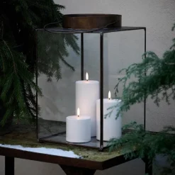 Outdoor LED-kubbelys utendørs 10,1x7,8 cm hvit