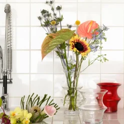 Pagod vase 255 mm rød