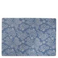Paisley bordbrikke 43x30 cm blå