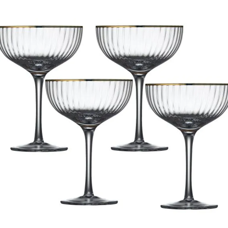 Palermo cocktailglass 31,5 cl 4 stk gold