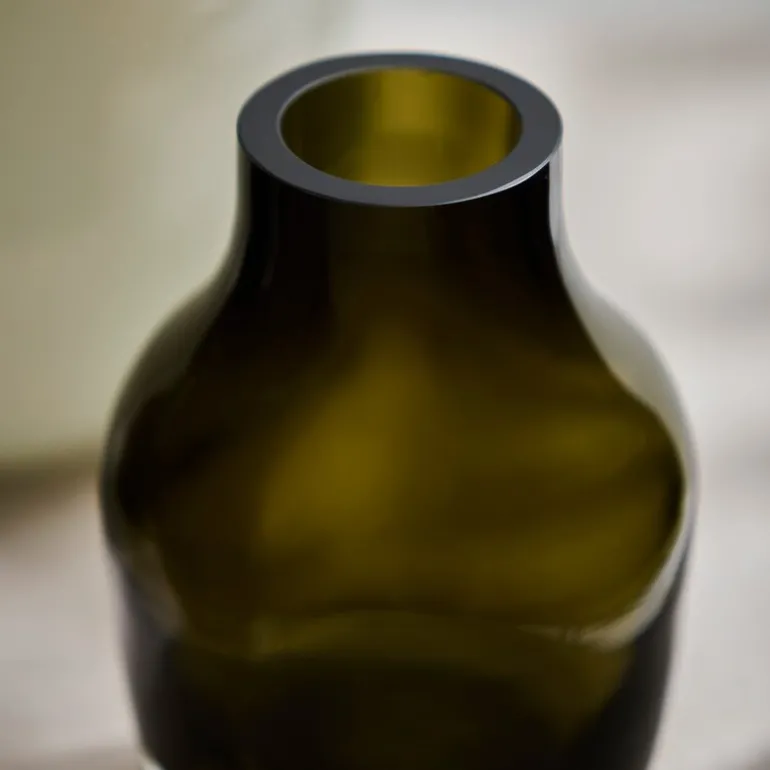 Paloma vase liten 20 cm smoke green