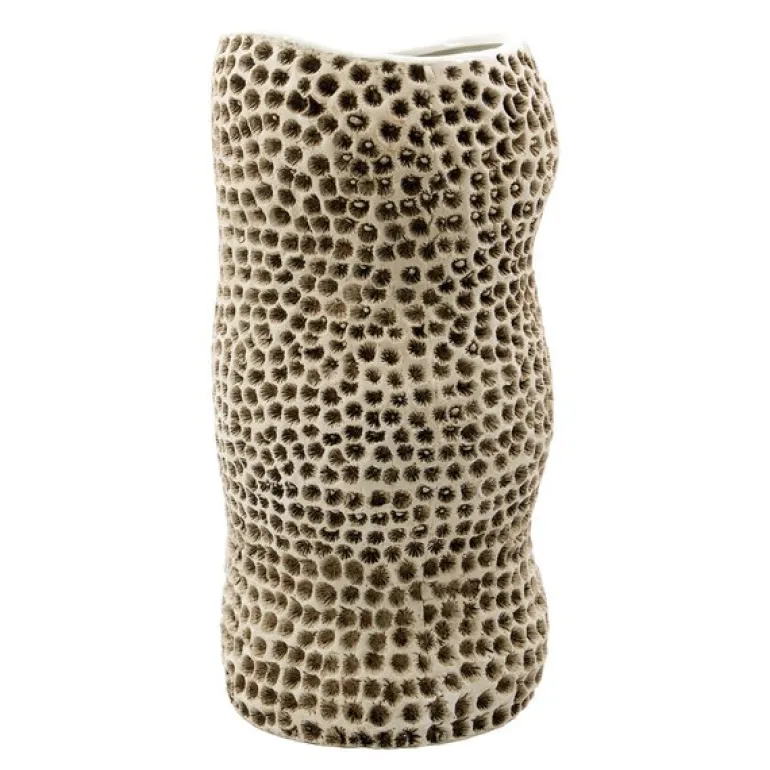 Pan vase 29 cm beige