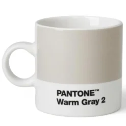 PANTONE espressokopp med hank 12 cl varm grå