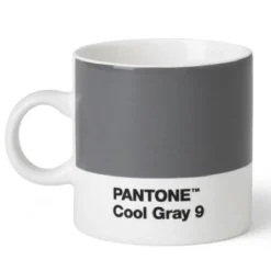 PANTONE espressokopp med hank 12 cl kald grå