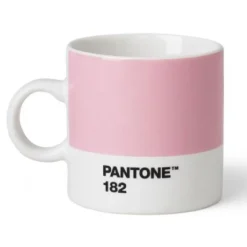 PANTONE espressokopp med hank 12 cl lys rosa