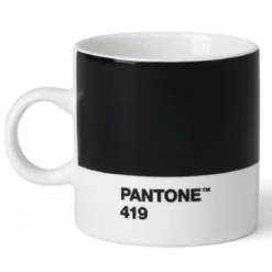 PANTONE espressokopp med hank 12 cl svart
