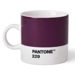 PANTONE espressokopp med hank 12 cl aubergine
