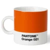 PANTONE espressokopp med hank 12 cl oransje