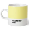 PANTONE espressokopp med hank 12 cl lys gul