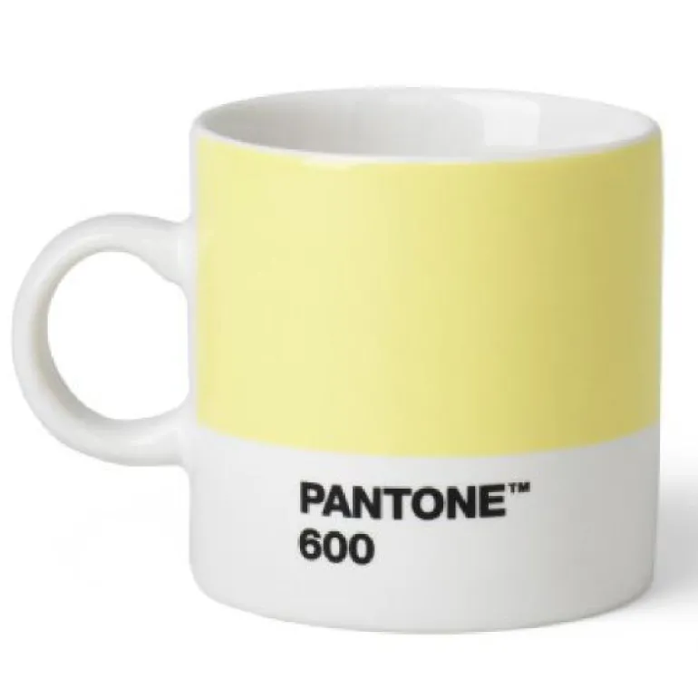 PANTONE espressokopp med hank 12 cl lys gul