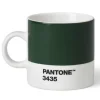 PANTONE espressokopp med hank 12 cl mørk grønn