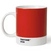 PANTONE kopp med hank 37,5 cl rød