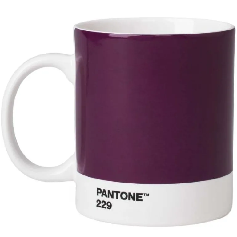 PANTONE kopp med hank 37,5 cl aubergine