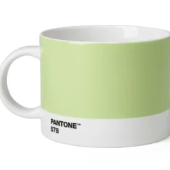 PANTONE tekopp med hank 47,5 cl lys grønn