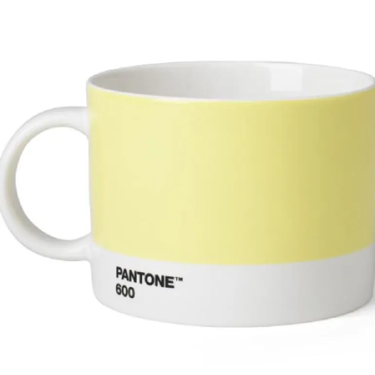 PANTONE tekopp med hank 47,5 cl lys gul