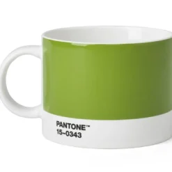 PANTONE tekopp med hank 47,5 cl grønn