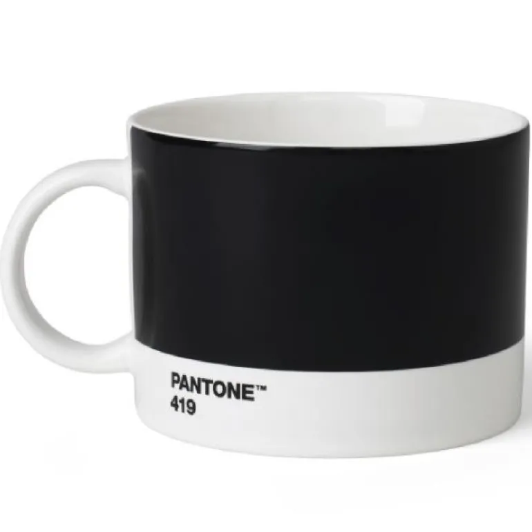 PANTONE tekopp med hank 47,5 cl svart