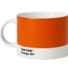 PANTONE tekopp med hank 47,5 cl oransje