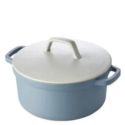 Papillon lettvektsgryte m/keramisk lokk 24 cm blå/beige