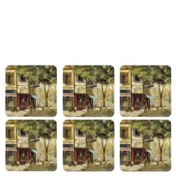 Parisian scenes glassunderlag 6 stk