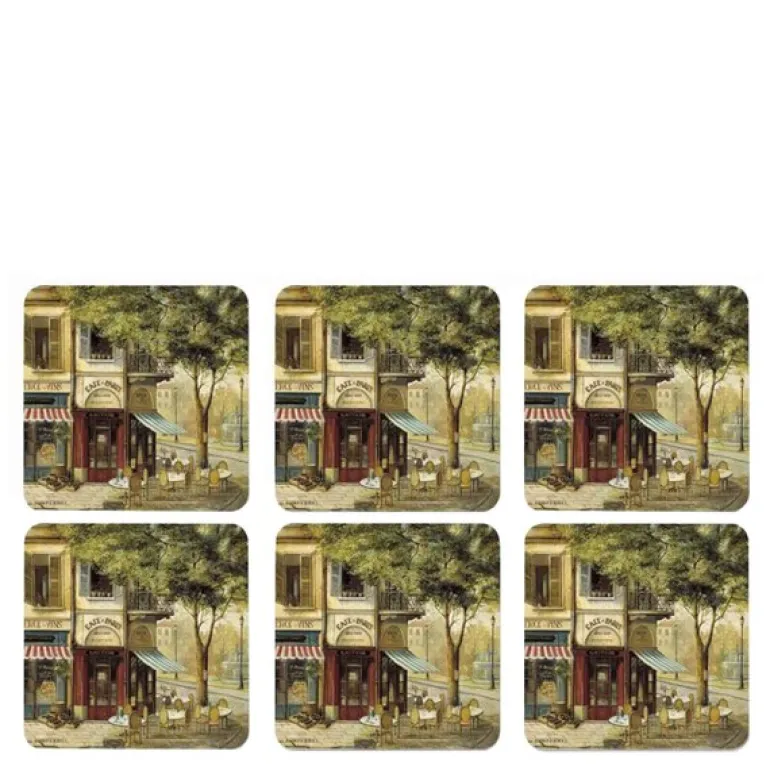 Parisian scenes glassunderlag 6 stk